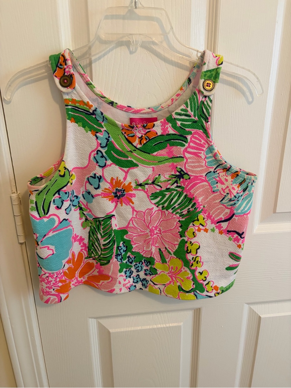 Lilly Pulitzer for Target Pink, Green, Aqua Floral Tank